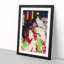 Lady & Man with a Fan by Toyohara Kunichika - Framed Print-55642021-55642023