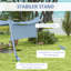 Dakota Fields Polyester-ammonia Cover Retractable Patio Awning,Freestanding Awning-864391281