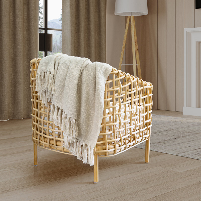 Jeté en mélange de lin Indigo Road par égyptien Sherrod Olema Loose Weave