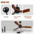 52" Wood Ceiling Fan NO Light