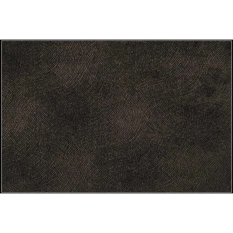 Élégant repose-pieds capitonné en microfibre chocolat, parfait pour les salons modernes et les sièges confortables