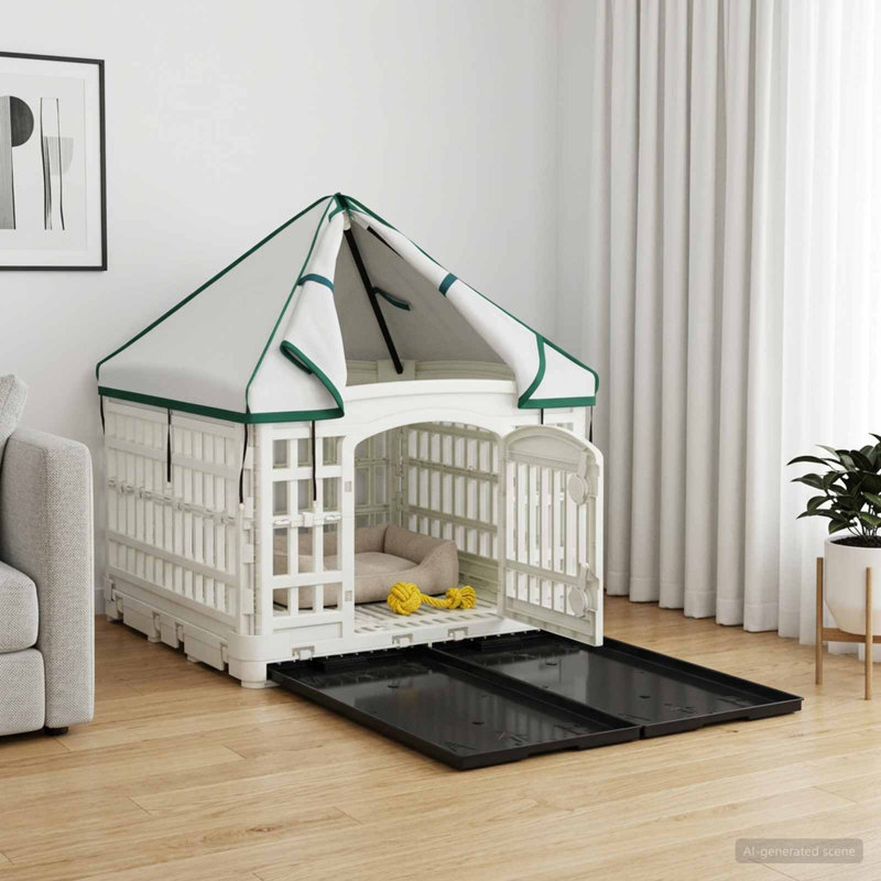 Dog Playpen, 82cm H x 122cm W x 106.5cm D