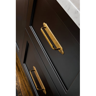 Poignée d'armoire classique à bord festonné pour armoires de cuisine, commodes, tiroirs et meubles
