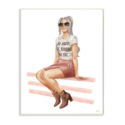 Reproduction d’art graphique « be you inspirational Female fashionista » par Ziwei Li-impression