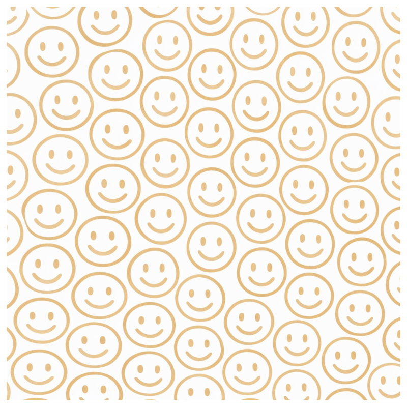 Couvertures à motif de visage souriant, 60in W x 80in H