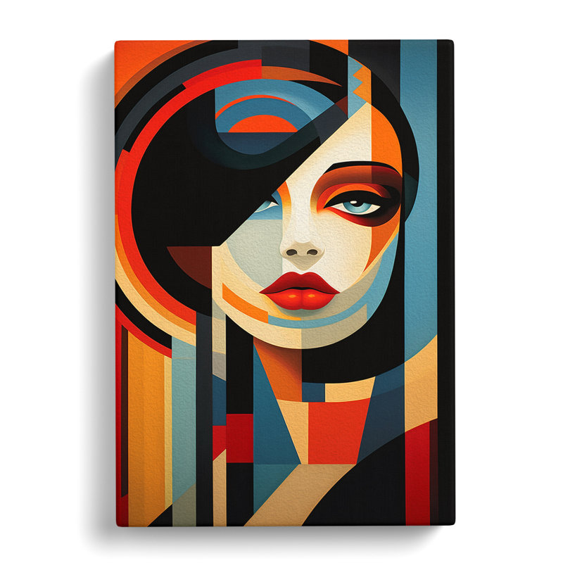 Deco Woman Constructivism No.2 - Print, 50cm H x 35cm W x 3cm D