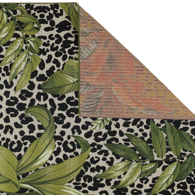 Allem Machine Woven Green Indoor / Outdoor Rug, Rectangle 120 x 170cm