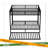 Metal Bunk Bed With Trundle, Black-361183055