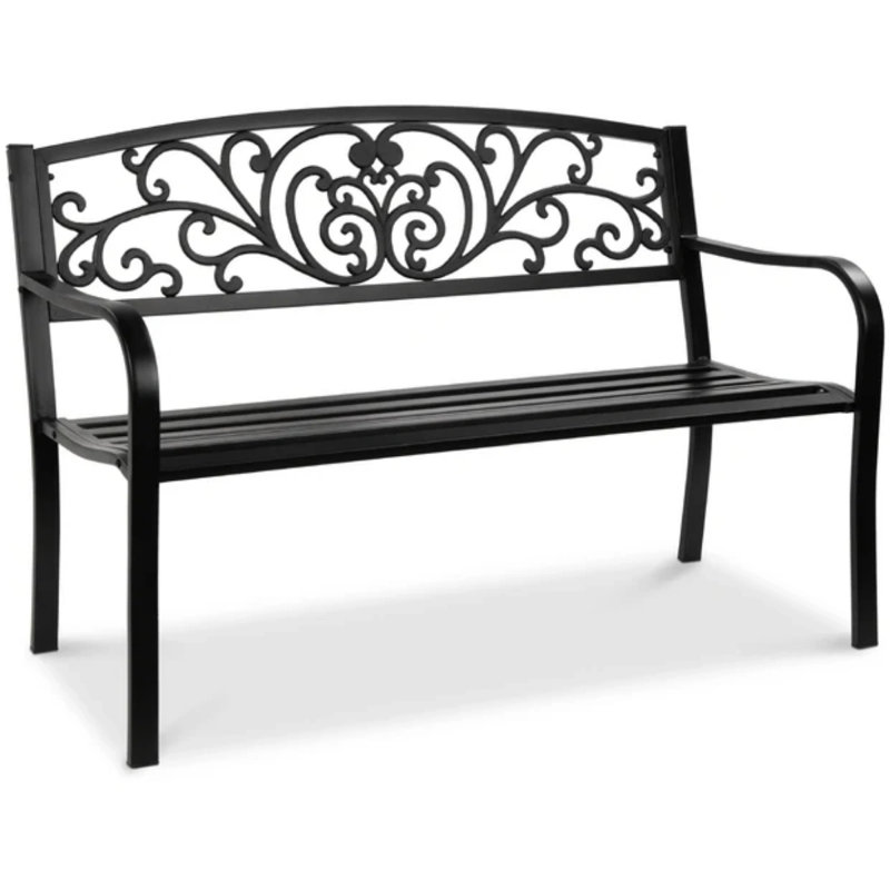 Banc en acier, Noir