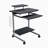 Techni Mobili Compact Computer Cart With Storage, Espresso