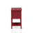 Valencia Nightstand - Rectangle Modern End Table with 2 Drawers for Bedroom, Burgundy-1973911341