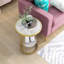 Table d'appoint ronde en acier 17,75 po Demick-71598938