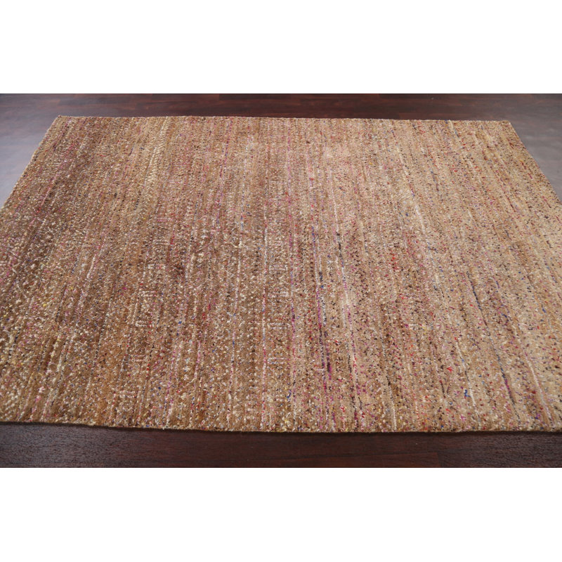 Tapis marocain moderne noué à la main 6 x 9