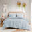 King/cal King Clip Jacquard Comforter Set With Hypoallergenic Polyester Fill