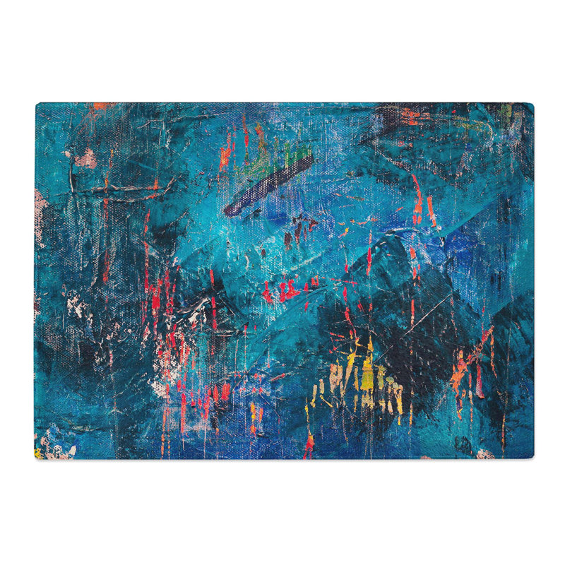 Tempered Glass Art Painting Vol.235 Chopping Board, 39 cm W x 28.5 cm L