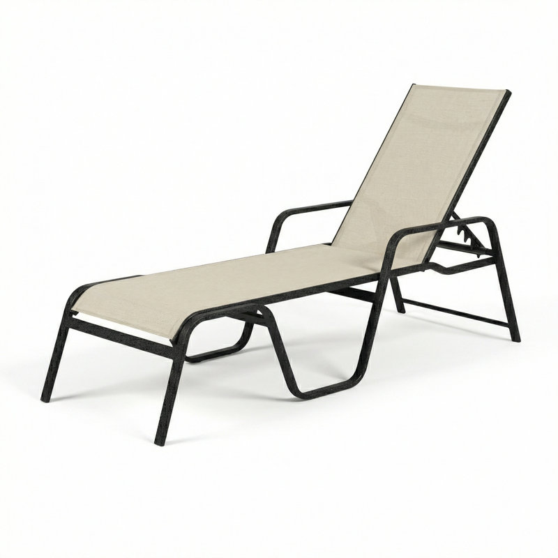 Chaise, Augustine Oyster II Sling/Granite