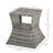 Rattan Wicker Side Table With Umbrella Hole, 2 Tier Storage Shelf For All Weather For Outdoor, Patio, Garden, Backyard
