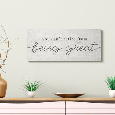«Can Retire Being Great Expression Humour»