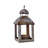 13.19" Garden Bunny Statue Metal Tabletop Lantern