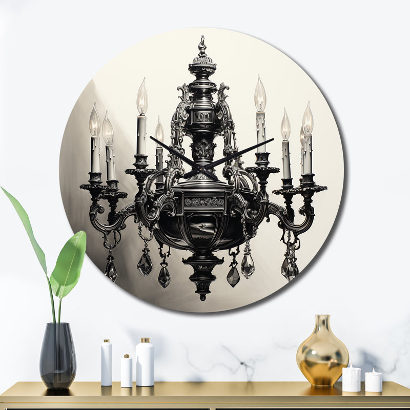 Horloge murale Chandelier, Très grand