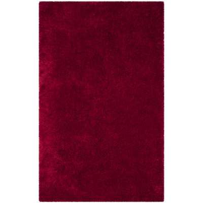 Shortt Handmade Tufted Red Area Rug