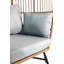 Chaise d'extérieur en osier avec repose-pieds
