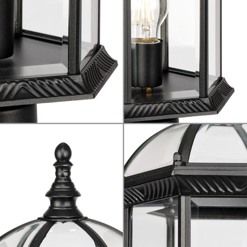 Transparent Lantern Head, Textured Black