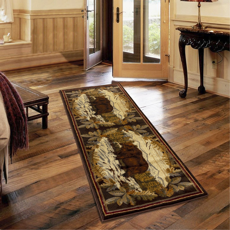 Tapis multicolore, Rectangle 7 pi 10 po x 10 pi 3 po