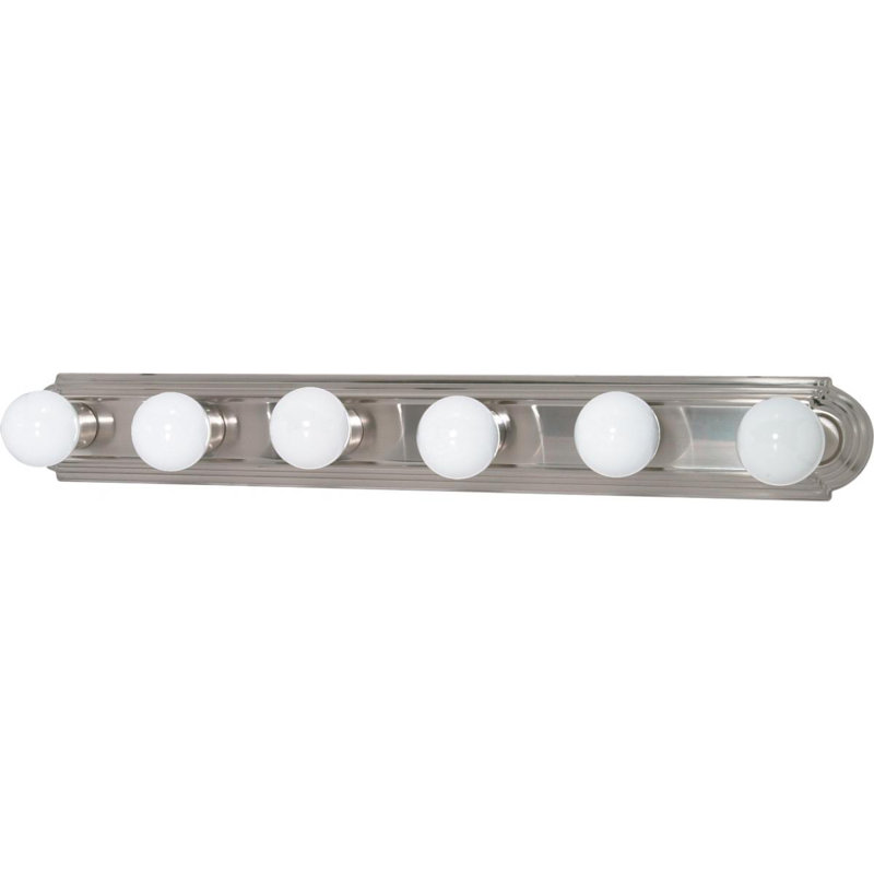 Natalia 6 - Light Dimmable Vanity Light, Brushed Nickel, 15 Watt-Energy Star