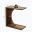 Table de bout, table de chevet en forme de C, table d'appoint pour l'intérieur