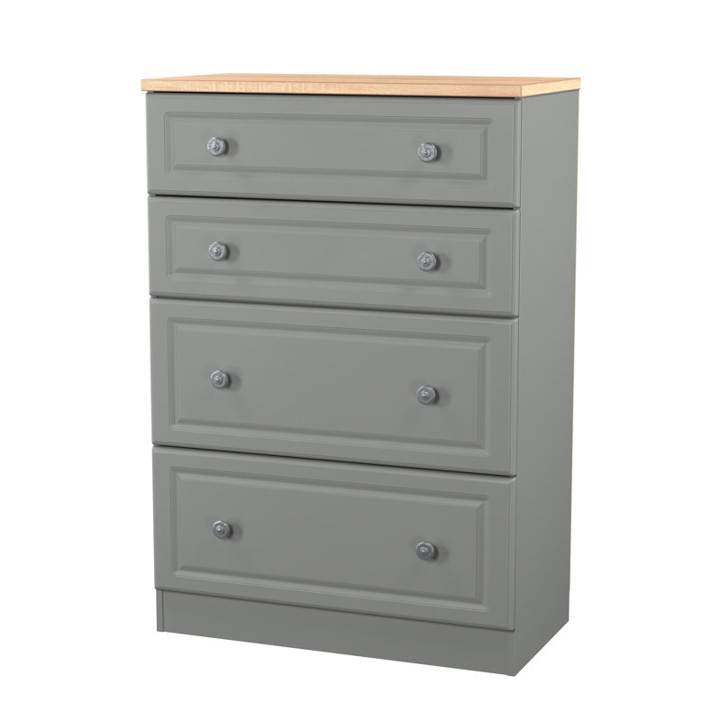 74cm W 4 - Drawer Chest of Drawers, Grey