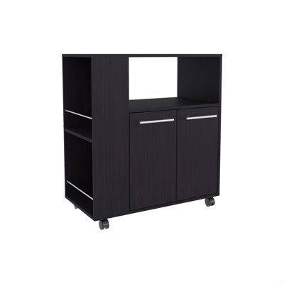 Kitchen Cart With Microwave Shelf And Open Storage by Ebern Designs