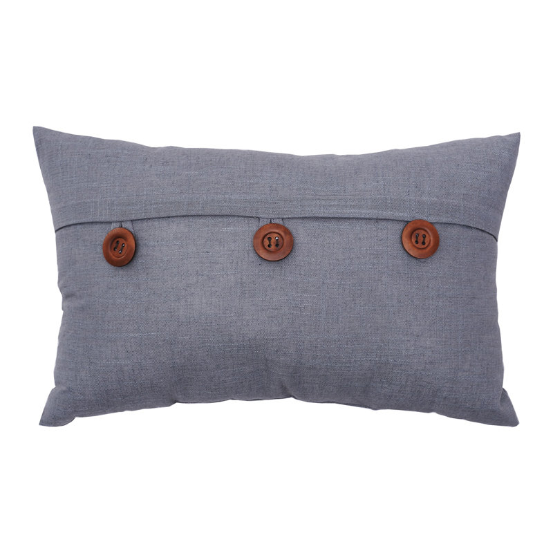 Envelope Lumbar Pillow, Gray