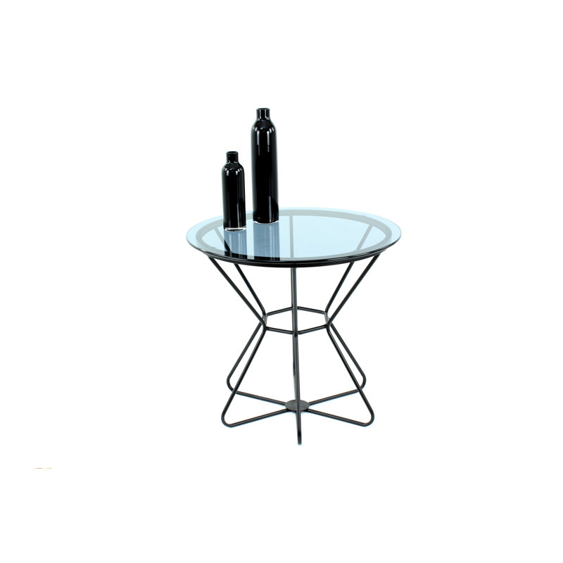 Kimbolton Glass Top Pedestal End Table
