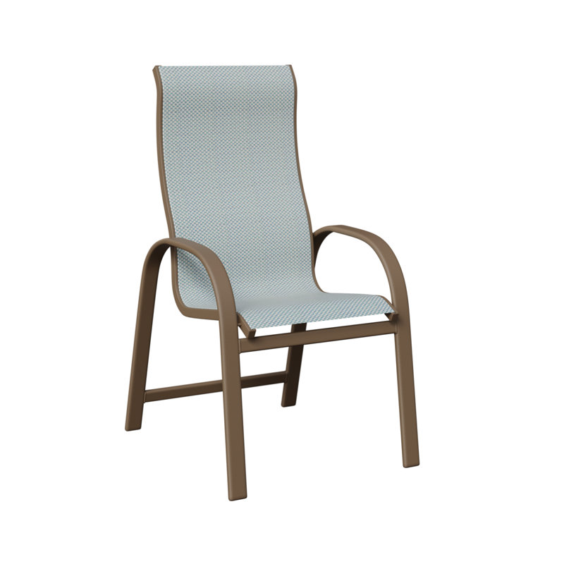 Chaise berçante à haut dossier berlinois Berlin Gardens, Argile, Interlock Calypso