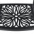 3-Piece Set Of Cast Aluminum Patio Furniture  With Black Frame And Seat Cushions
