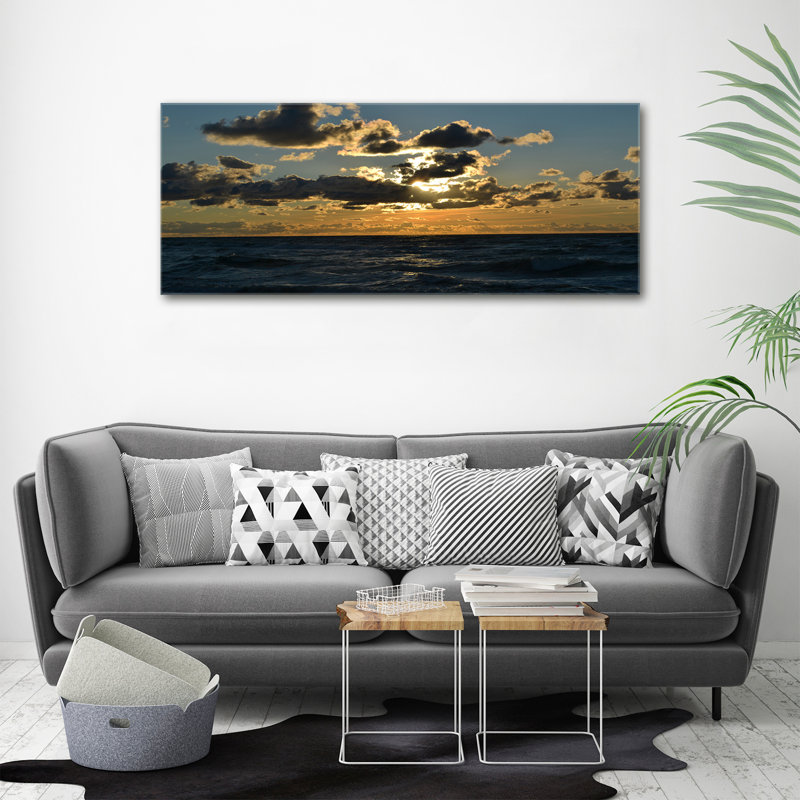 Sunset By The Sea - Print, Canvas, 50cm H x 125cm W x 2cm D