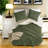 Cozy Chenille Twin Bedding Sets, Waffle Knit Olive Style For Home