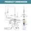 ARCORA Single Handle Pull Down Kitchen Faucet with Soap Dispenser and Deck Plate-93310804
