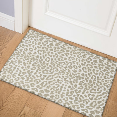 Chenille Washable Animal Print Rug