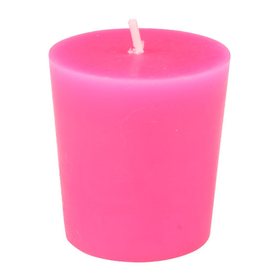 Bougie votive sans parfum Votive, Rose vif, Ensemble de 12