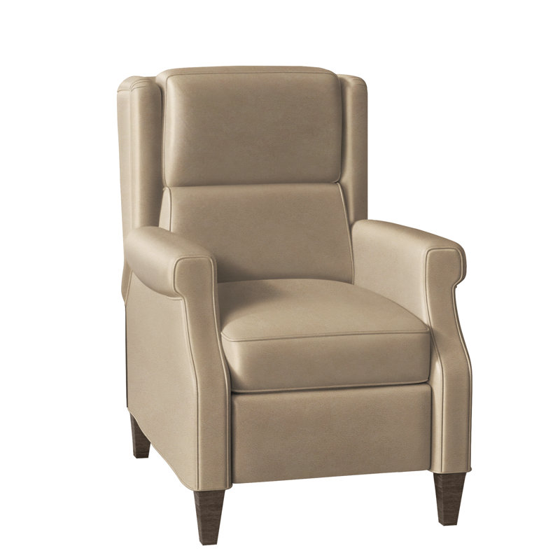 Gallaway Recliner, Aline Fumo Genuine Leather, Cobblestone, Manual