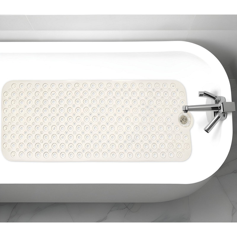 Tapis de douche antidérapant beige 40 po