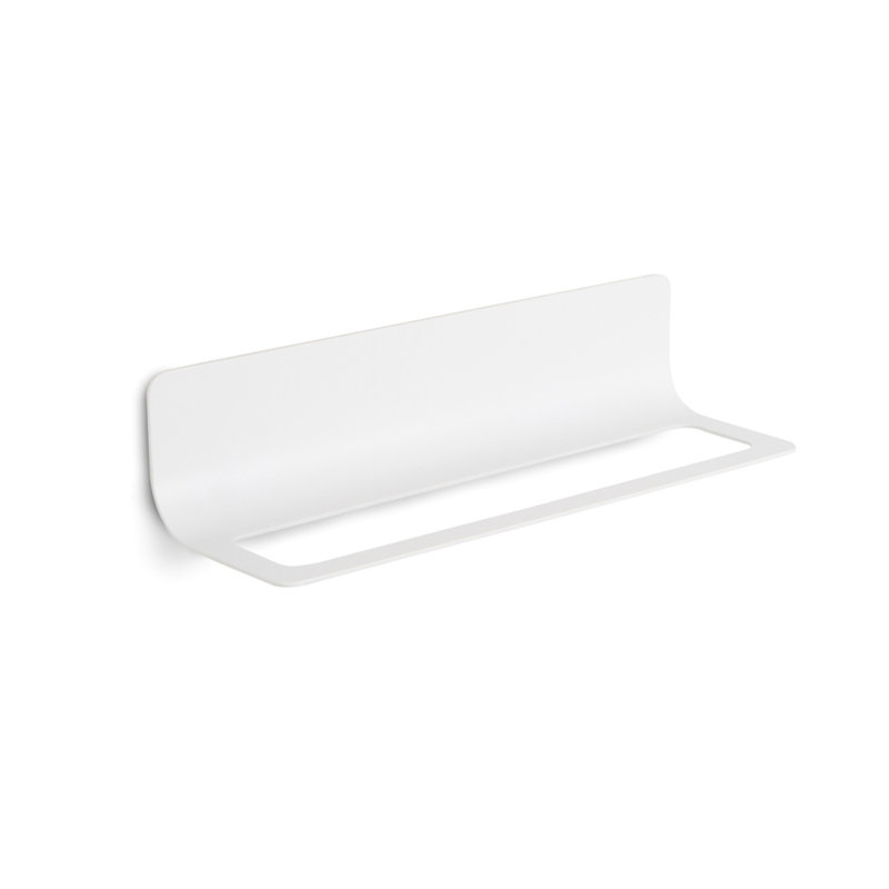 Curva Wall Shelf, White, 4.3" H x 25.2" W x 5.9" D