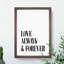 Love Always and Forever - Picture Frame Typography-62802598-62802601
