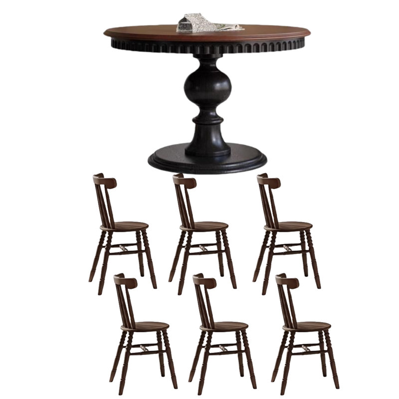 Ensembles de table de salle à manger Ash: élégants et robustes., H 29,53 po x L 59,06 po x l 59,06 po