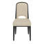Ensemble de salle à manger rectangulaire en bois avec chaises rembourrées 72 "Cann-1434715601