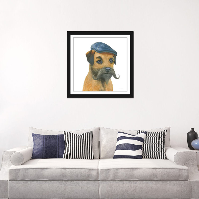 « the garçons vii », reproduction sur toile tendue, H 24 po x l 24 po x P 1 po, Papier avec cadre noir, Blanc
