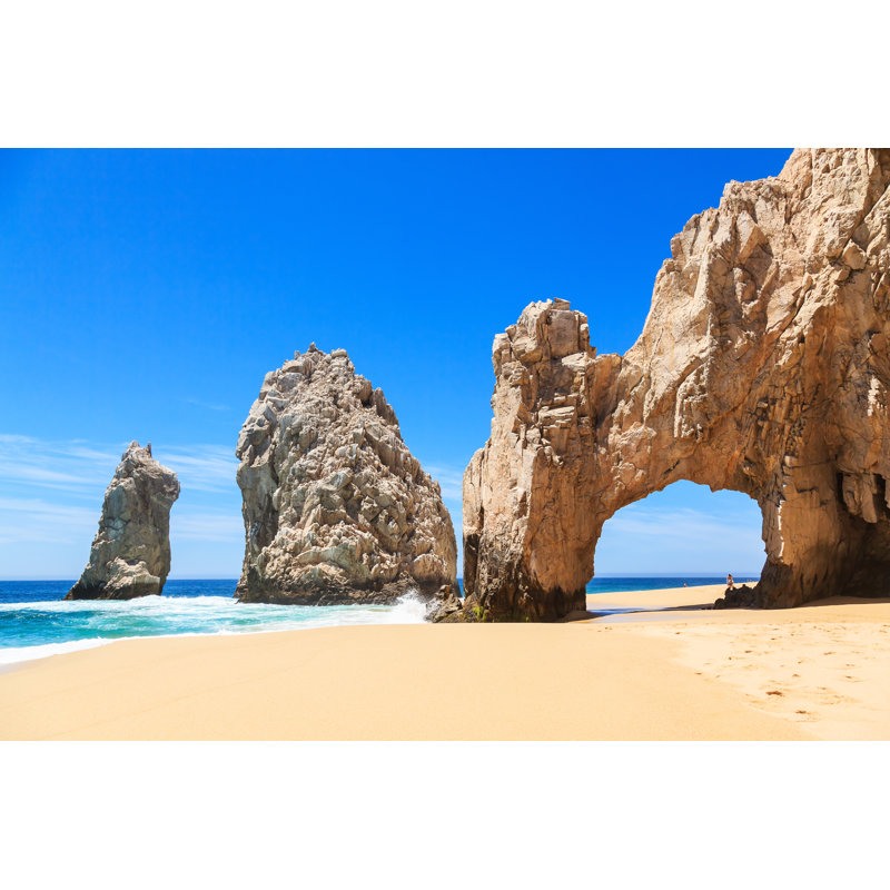 «Beach in Cabo San Lucas» par Scstock - reproduction d'art sur toile tendue, L 12 po x H 8 po