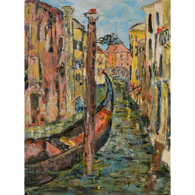 Venetian Gondola Print by Diana Stelin
